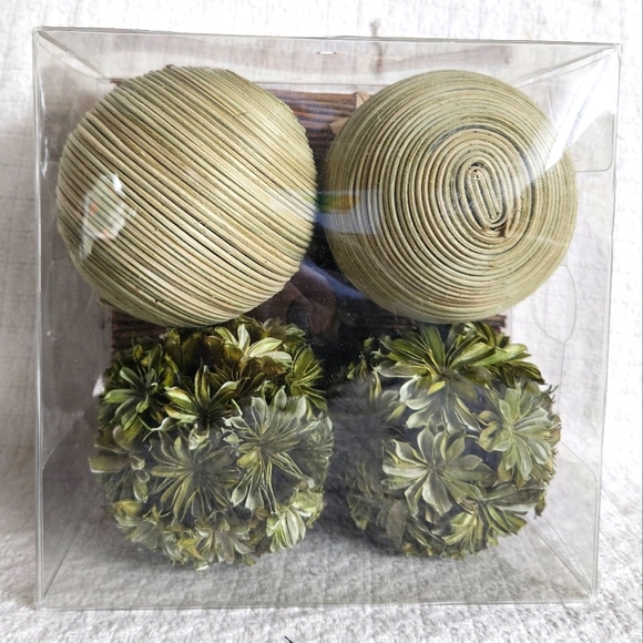 Green Sage Decorative Balls - Picture 2 of 6